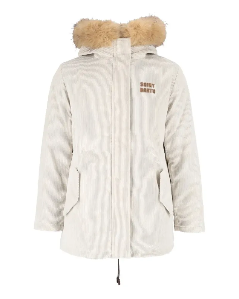 MC2 Saint Barth corduroy faux-fur parka - Nude Nude