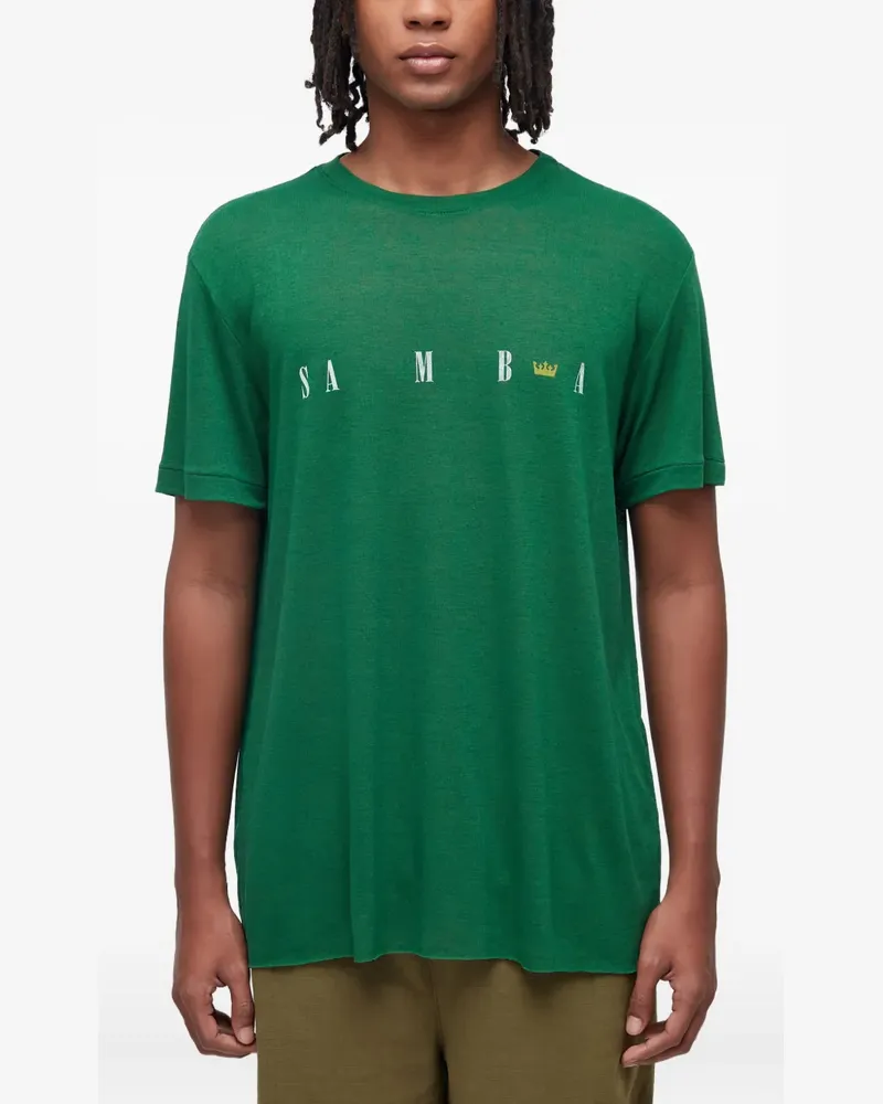 Osklen T-Shirt mit grafischem Print - Grün Grün