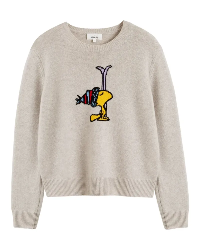 Chinti & Parker Woodstock Pullover mit Intarsien-Muster - Nude Nude