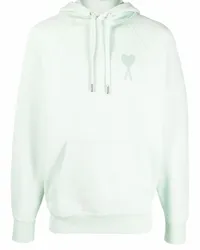 AMI Paris Ami de Coeur Hoodie Grün