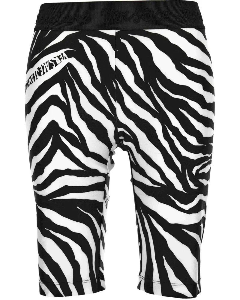 Versace Jeans Shorts mit Zebra-Print - Schwarz Schwarz