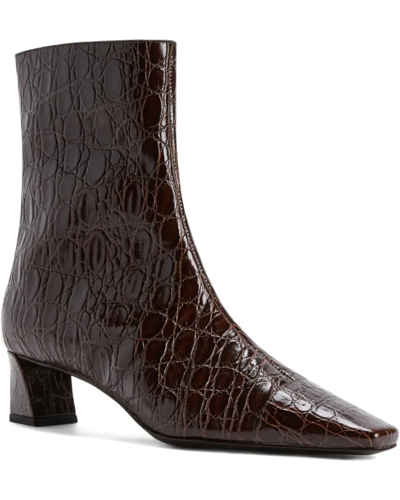 Giuseppe Zanotti Stiefel mit Kroko-Effekt - Braun Braun