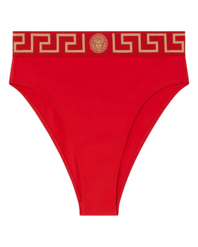 Versace Greca Border Bikinihöschen - Rot Rot