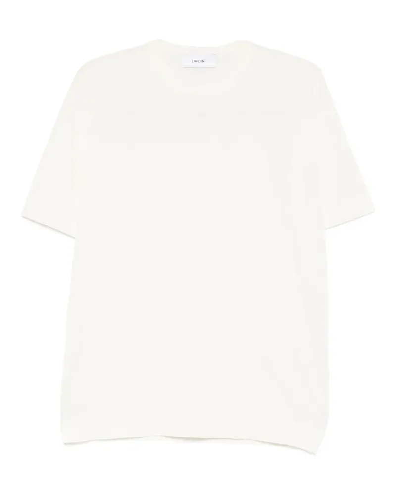 LARDINI crew-neck T-shirt - Nude Nude