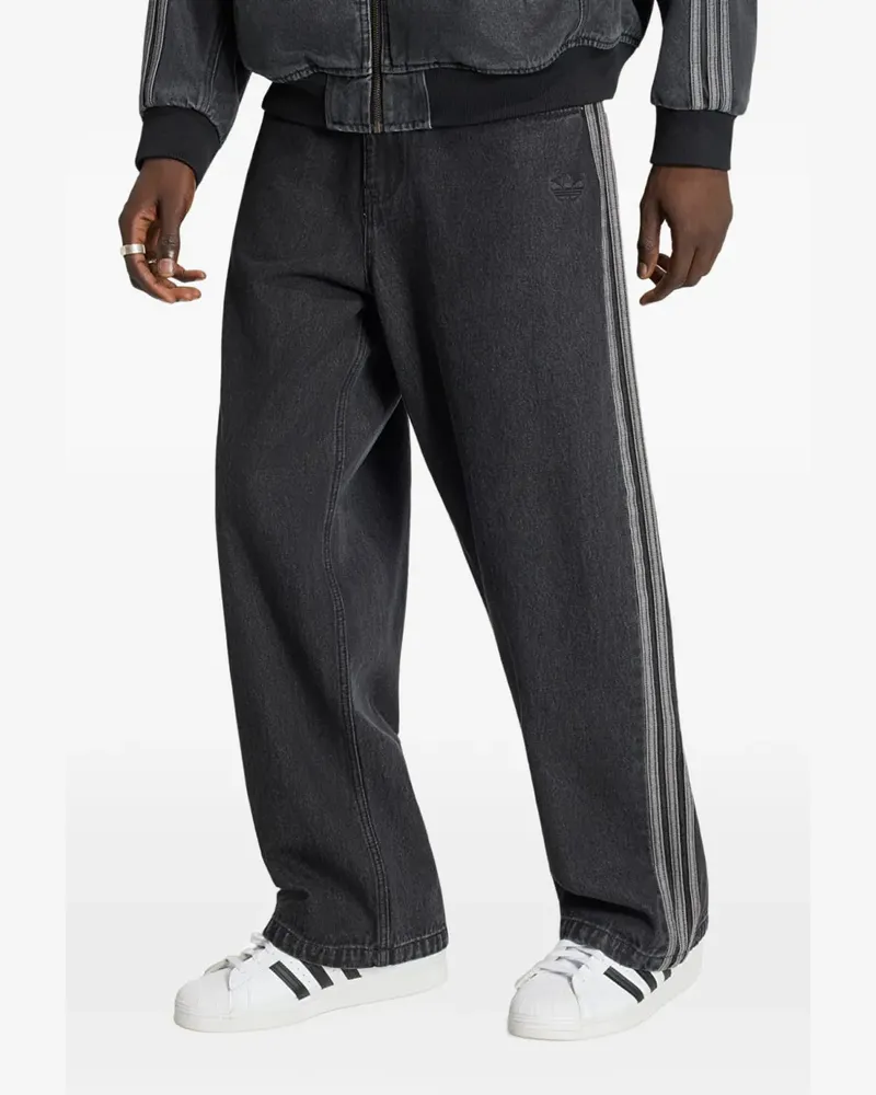 adidas Sst Jeans mit geradem Bein - Schwarz Schwarz
