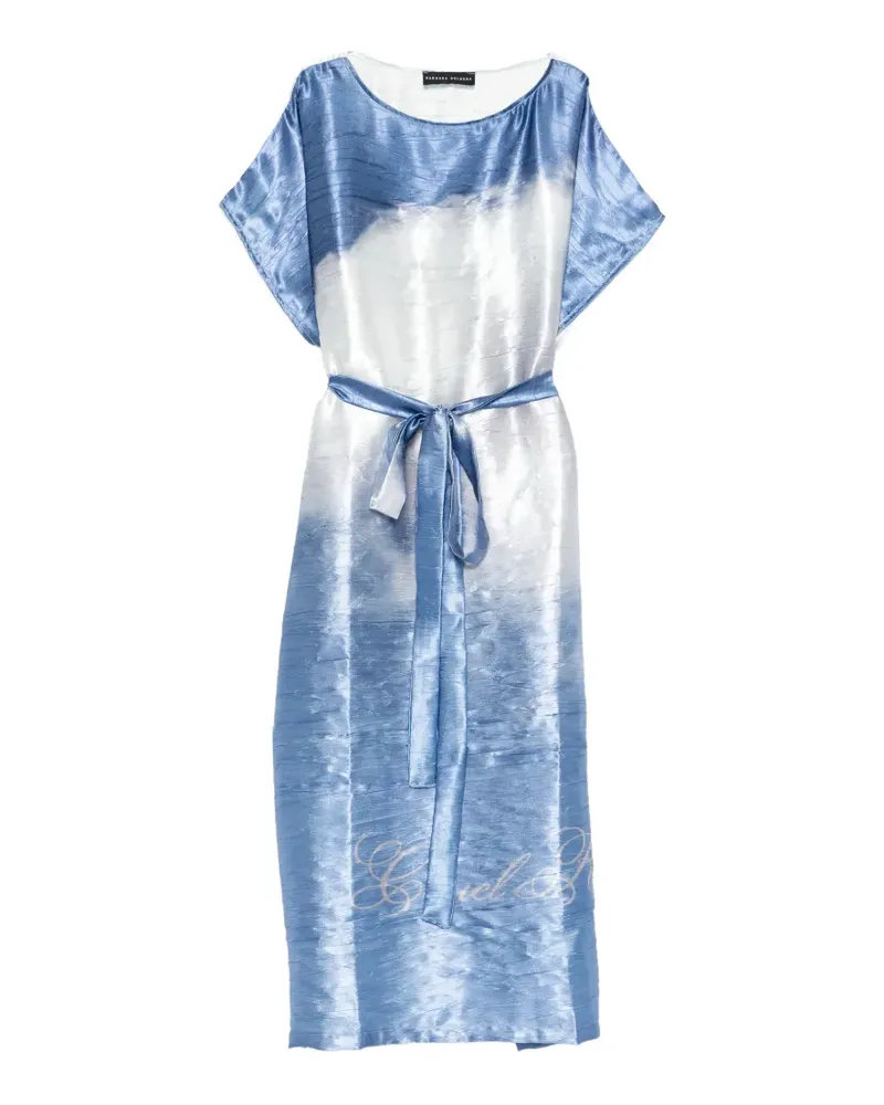 Barbara Bologna Midikleid mit Gürtel - Blau Blau