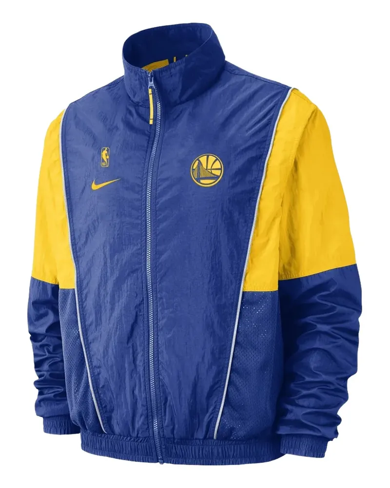 Nike NBA Golden State Warriors Courtside Jacke - Blau Blau