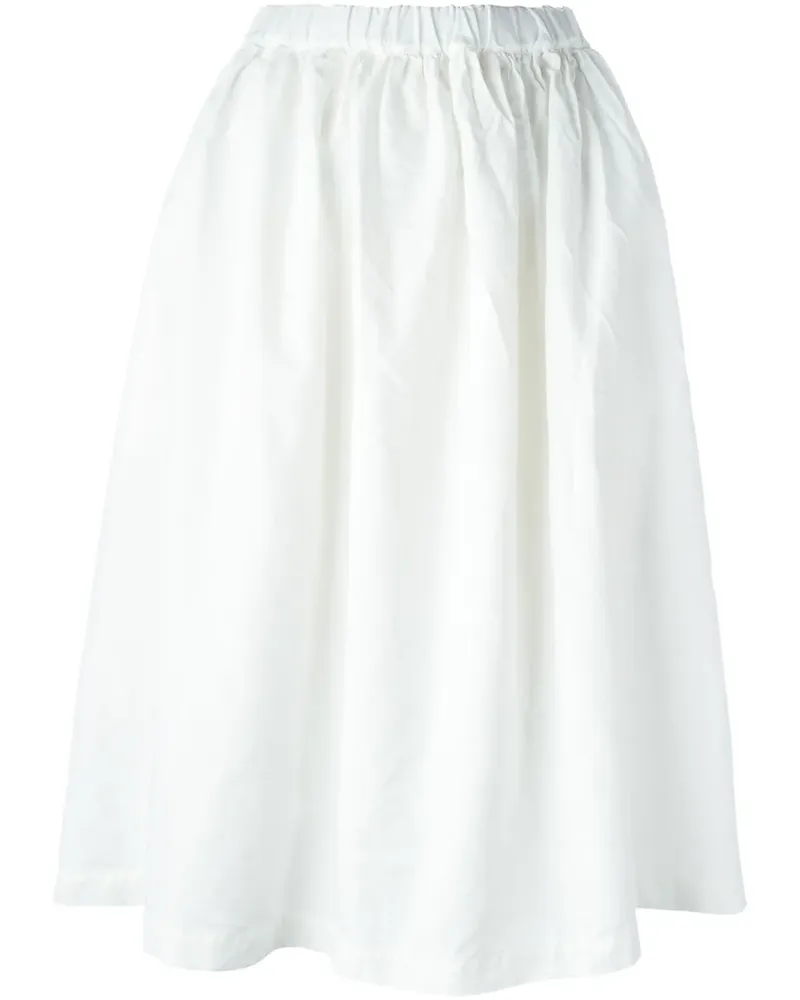 Comme des Garçons Mittellanger Rock - Weiß Weiß