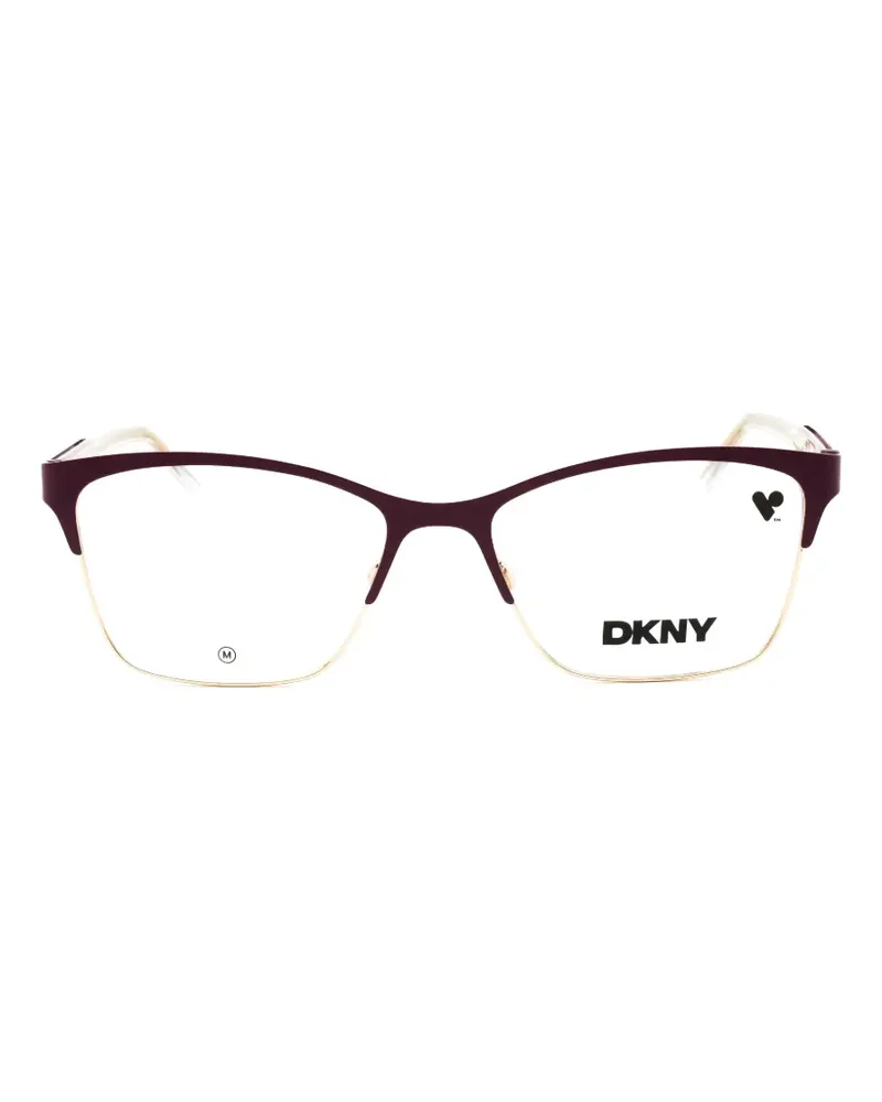DKNY rectangle-frame glasses - Braun Braun