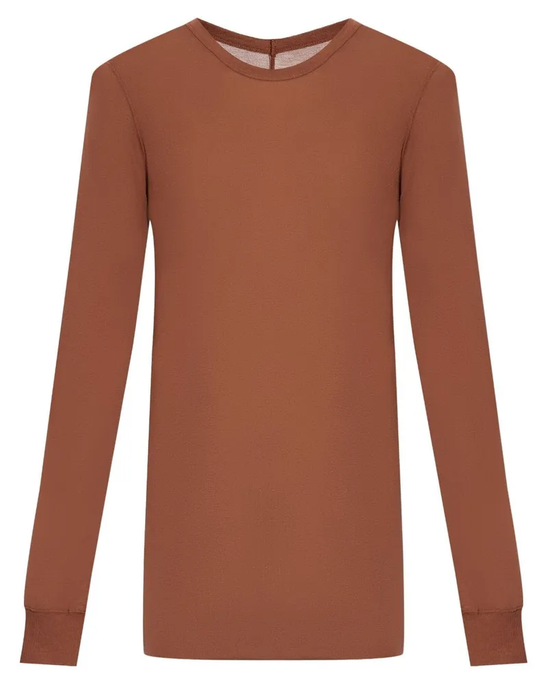 Rick Owens T-Shirt mit Rundhalsausschnitt - Braun Braun