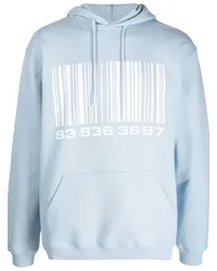 VTMNTS Hoodie mit Big Barcode-Print Blau