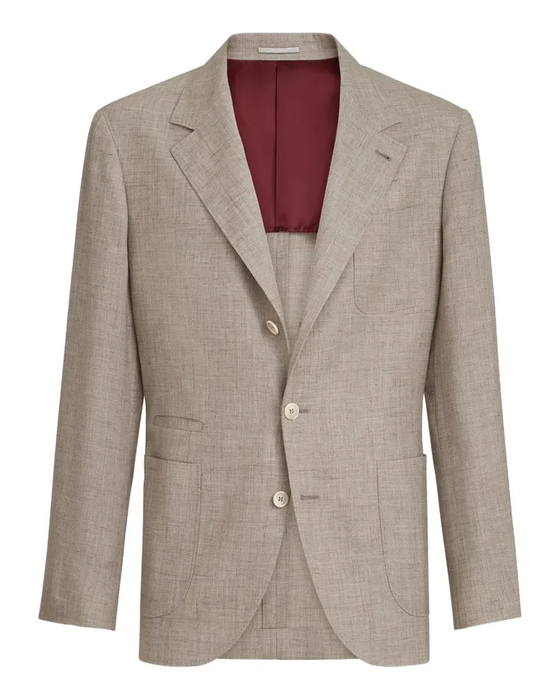 Brunello Cucinelli Sakko mit aufgesetzter Tasche - Braun Braun