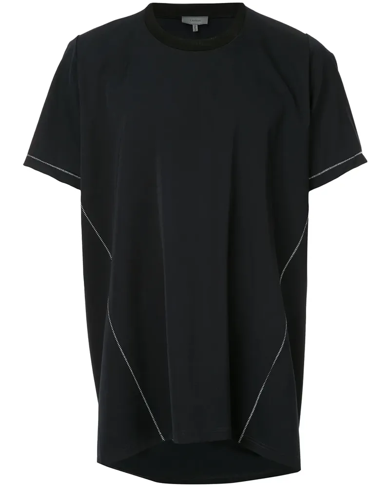 Lanvin asymmetric T-shirt - Blau Blau