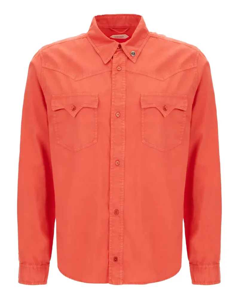 Versace flap-pocket shirt - Rot Rot