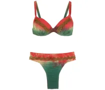 Bestickter Bikini - Mehrfarbig