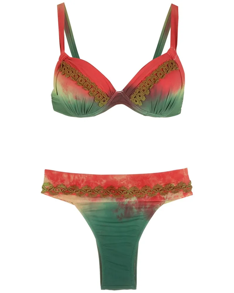 Amir Slama Bestickter Bikini - Mehrfarbig Mehrfarbig