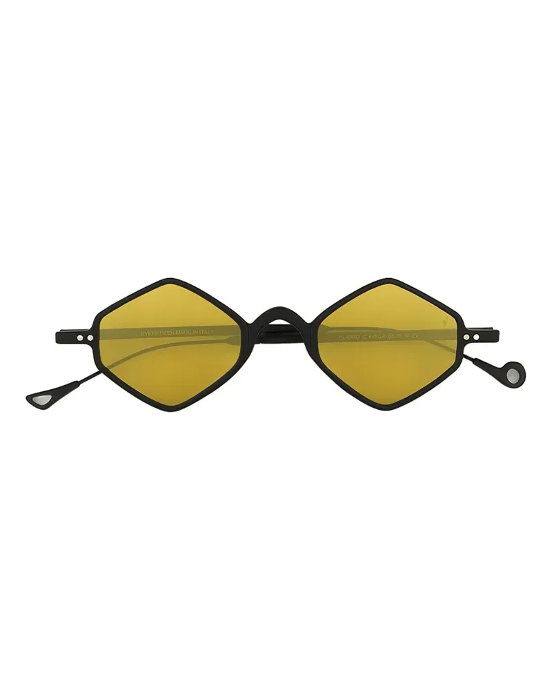 Eyepetizer Geometrische Duomo Sonnenbrille - Schwarz Schwarz