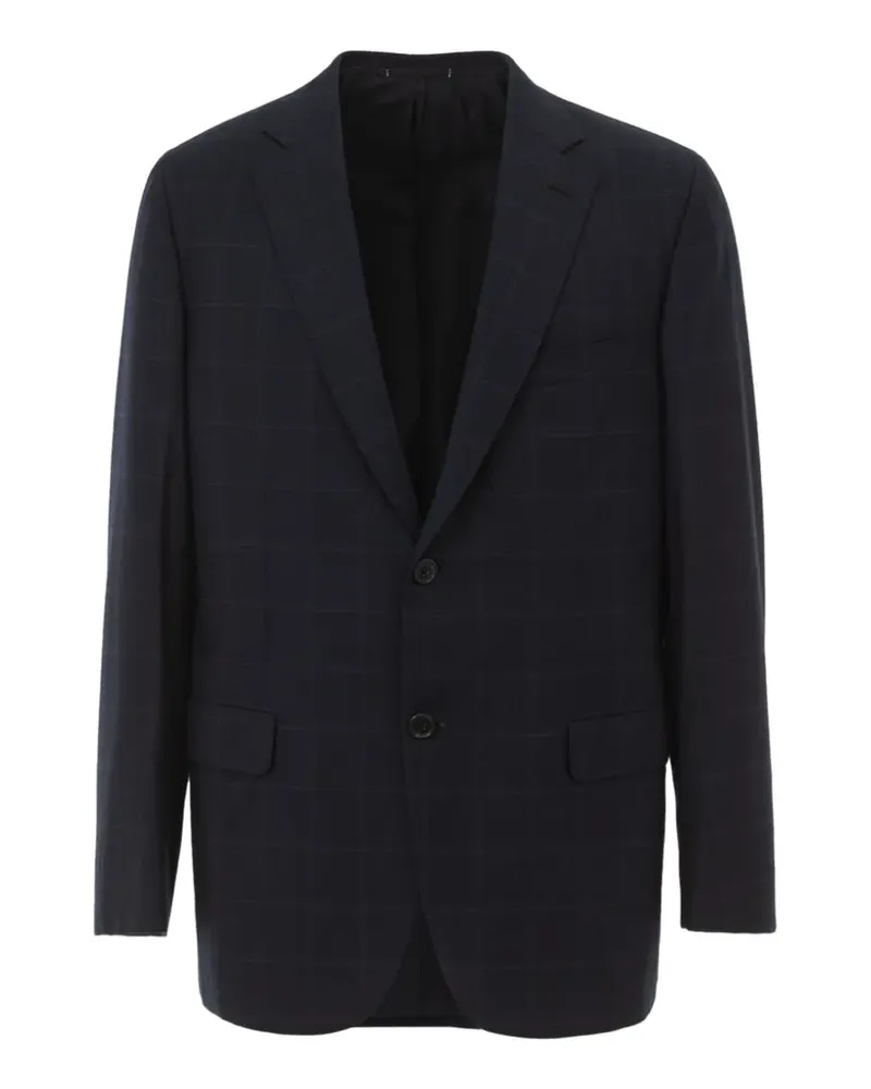 Brioni Kariertes Sakko - Blau Blau