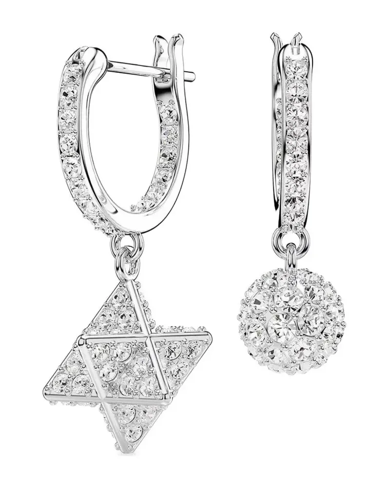 Swarovski Geometrische Dextera Ohrringe - Silber Silber