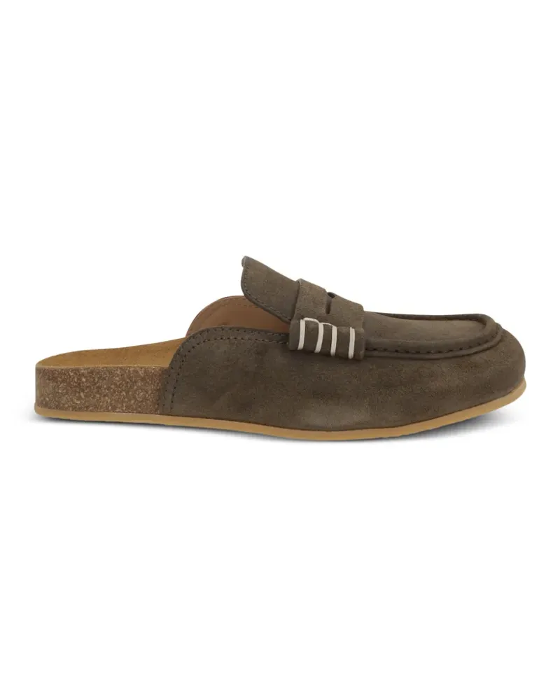 J.W.Anderson Wildleder-Mules mit Ziernähten - Braun Braun