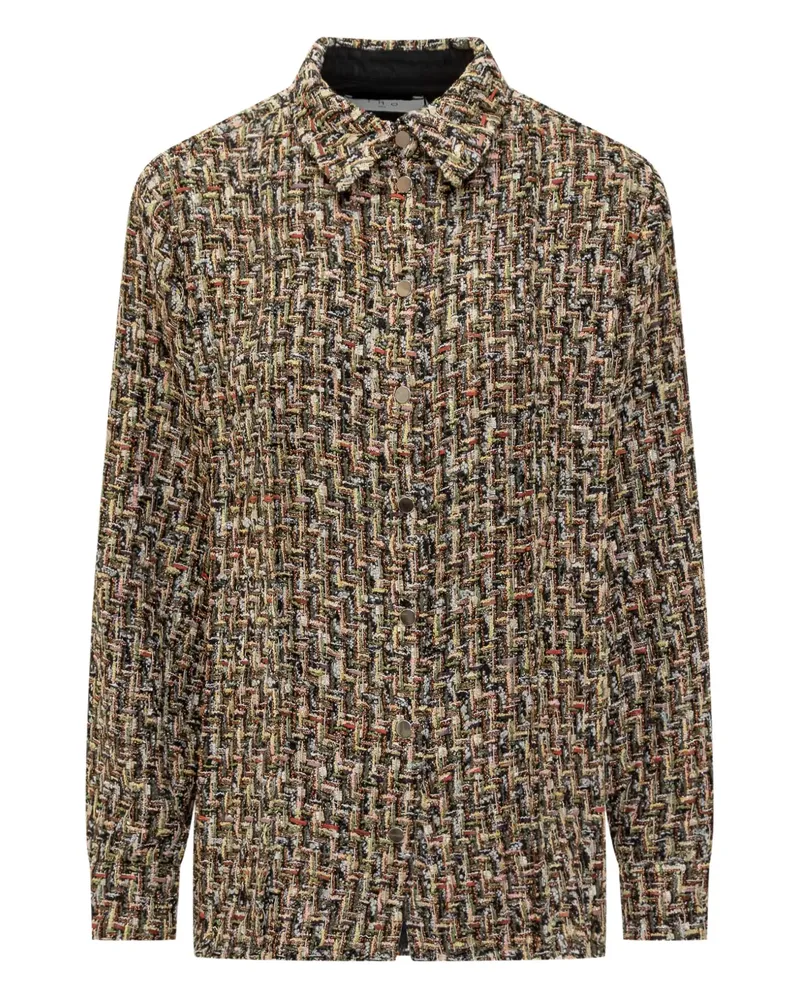 IRO Gewebtes Hemd mit Tweed-Effekt - Braun Braun