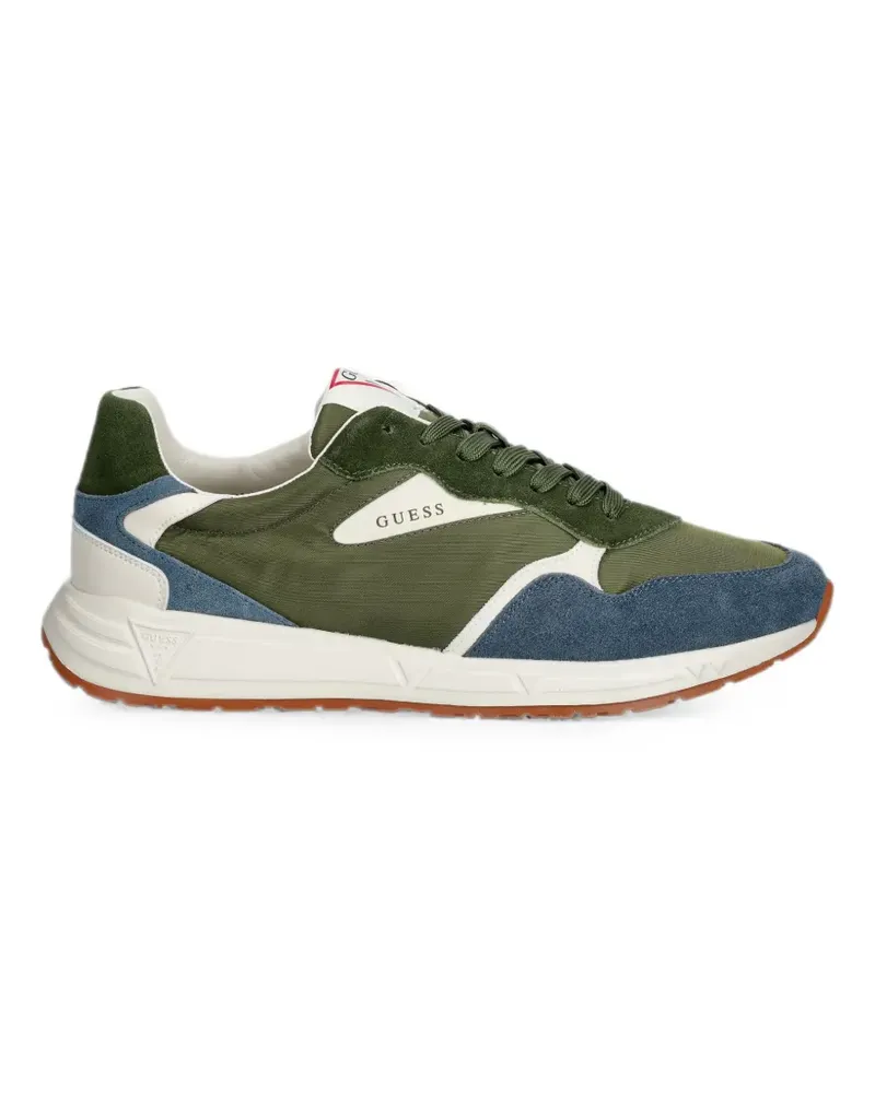 Guess Aria logo-print panelled sneakers - Grün Grün