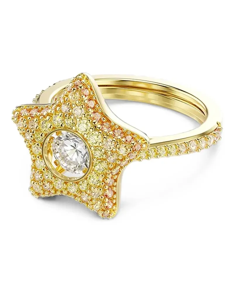 Swarovski Sublima crystal-embellished star ring - Gold Gold