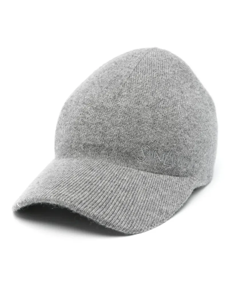 Saint Laurent Baseballkappe aus Kaschmir - Grau Grau