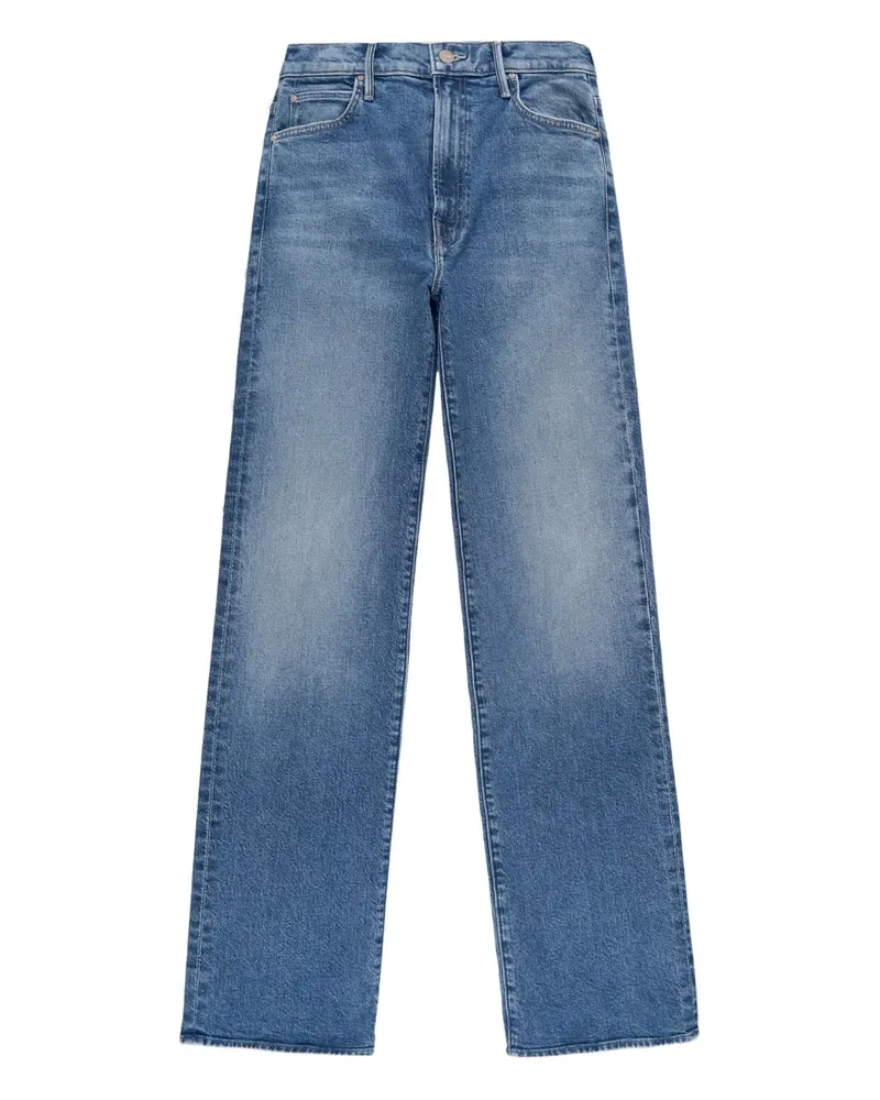 Mother Jeans mit geradem Bein - Blau Blau
