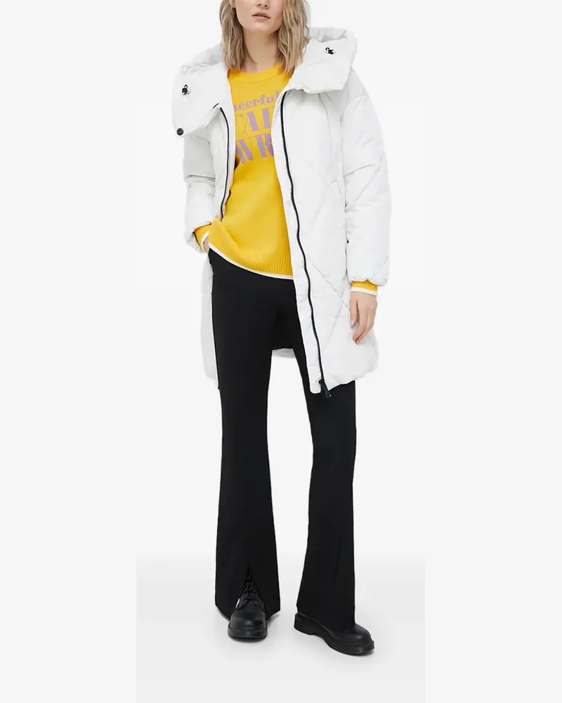Geox Gesteppte Kapuzenjacke - Weiß Weiß