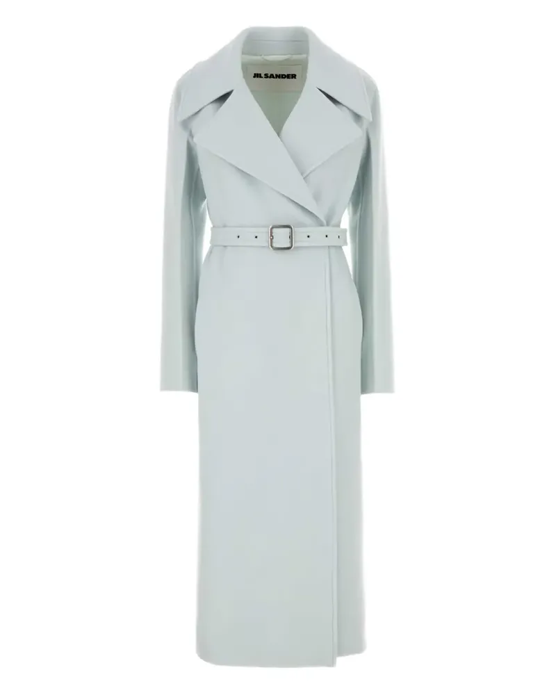 Jil Sander belted cashmere coat - Blau Blau