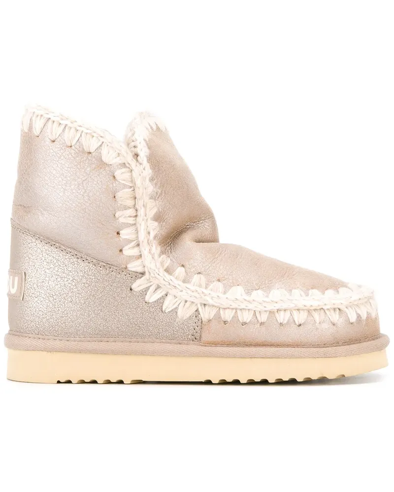 Mou Eskimo' Shearling-Stiefel - Nude Nude