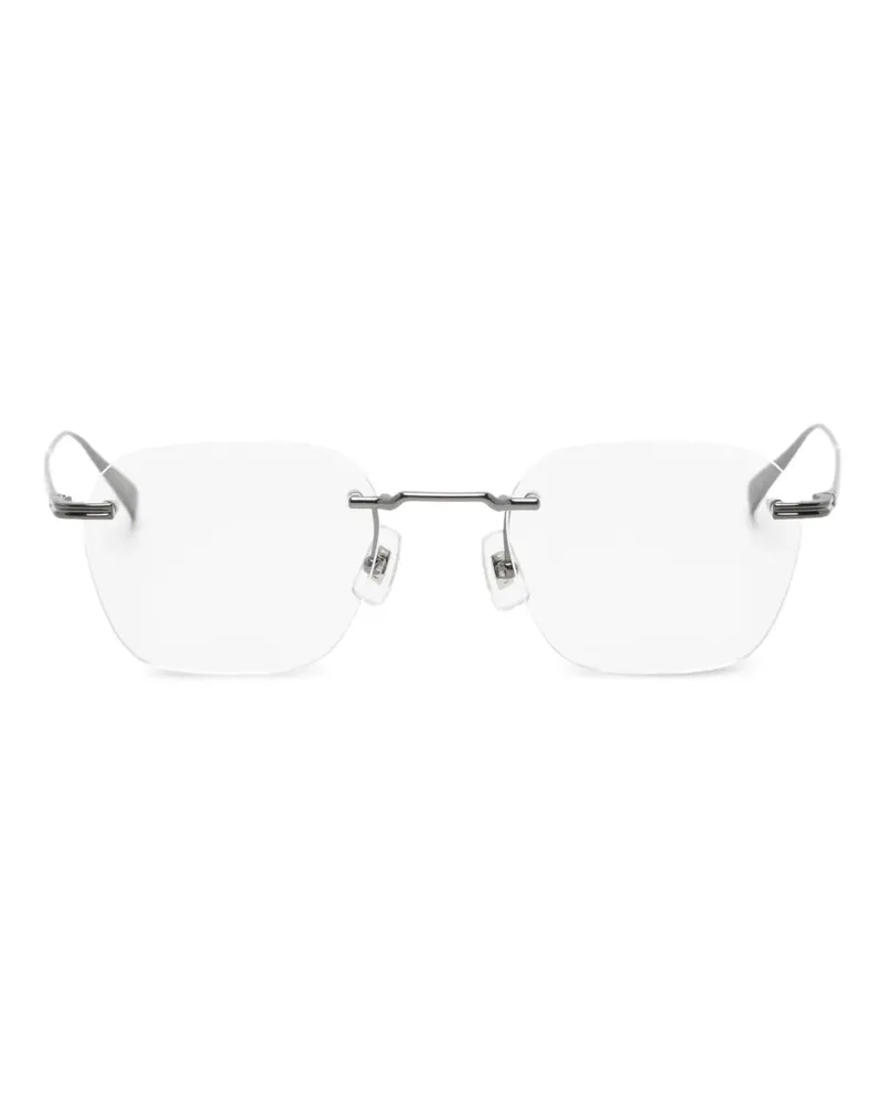 Dunhill Brille mit eckigem Gestell - Silber Silber