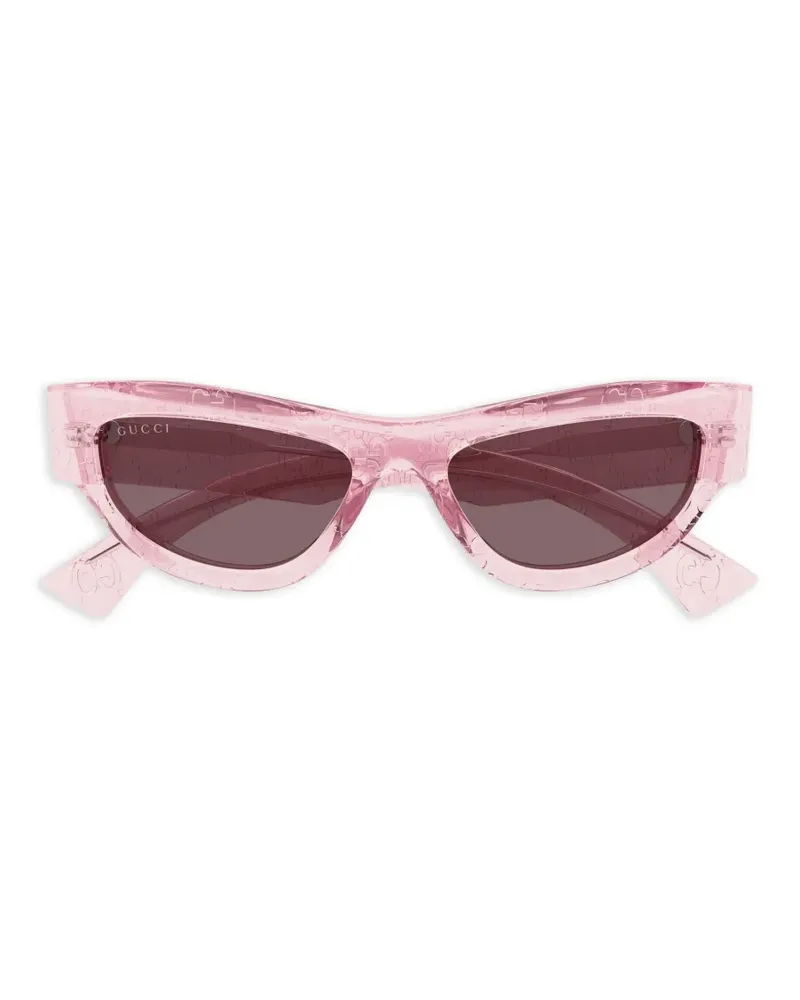 Gucci Geometrische Sonnenbrille - Rosa Rosa