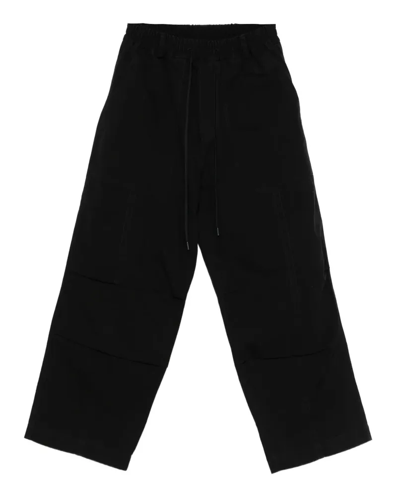 Isabel Benenato Gewebte Hose - Schwarz Schwarz