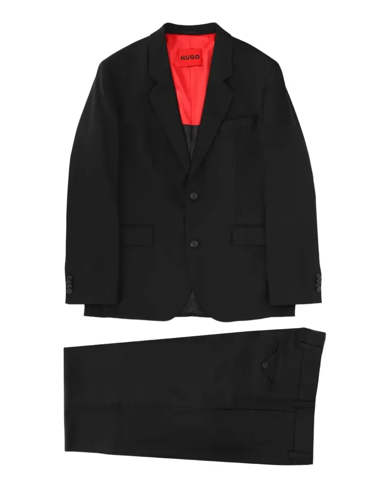 HUGO BOSS single-breasted extra-slim-fit suit suit - Schwarz Schwarz