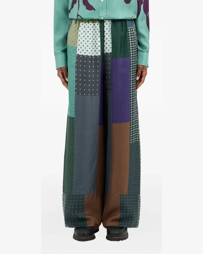 Pierre-Louis Mascia Hose im Patchwork-Look - Blau Blau