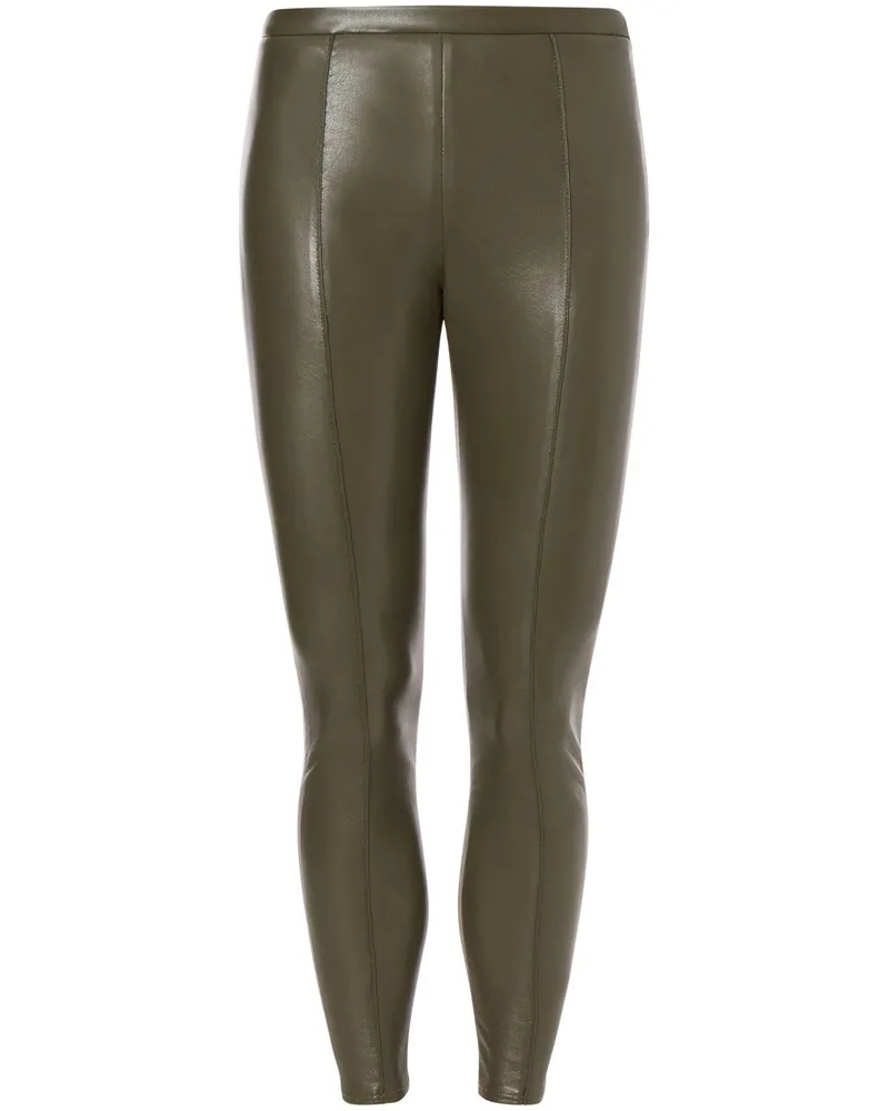 Philosophy Di Lorenzo Serafini Schmale Hose aus Faux-Leder - Grün Grün