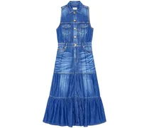 Ärmelloses Jeanskleid - Blau