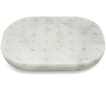 Ovales Pattern 3 Tablett - Weiß