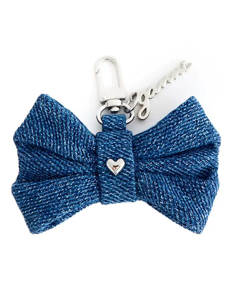 Ganni Schlüsselanhänger mit Schleife - Blau Blau