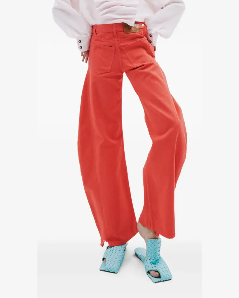 A.W.A.K.E. Jeans mit Logo-Patch - Rot Rot