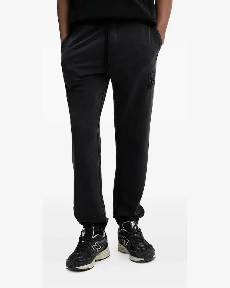 HUGO BOSS Jogginghose mit Logo-Stickerei - Schwarz Schwarz