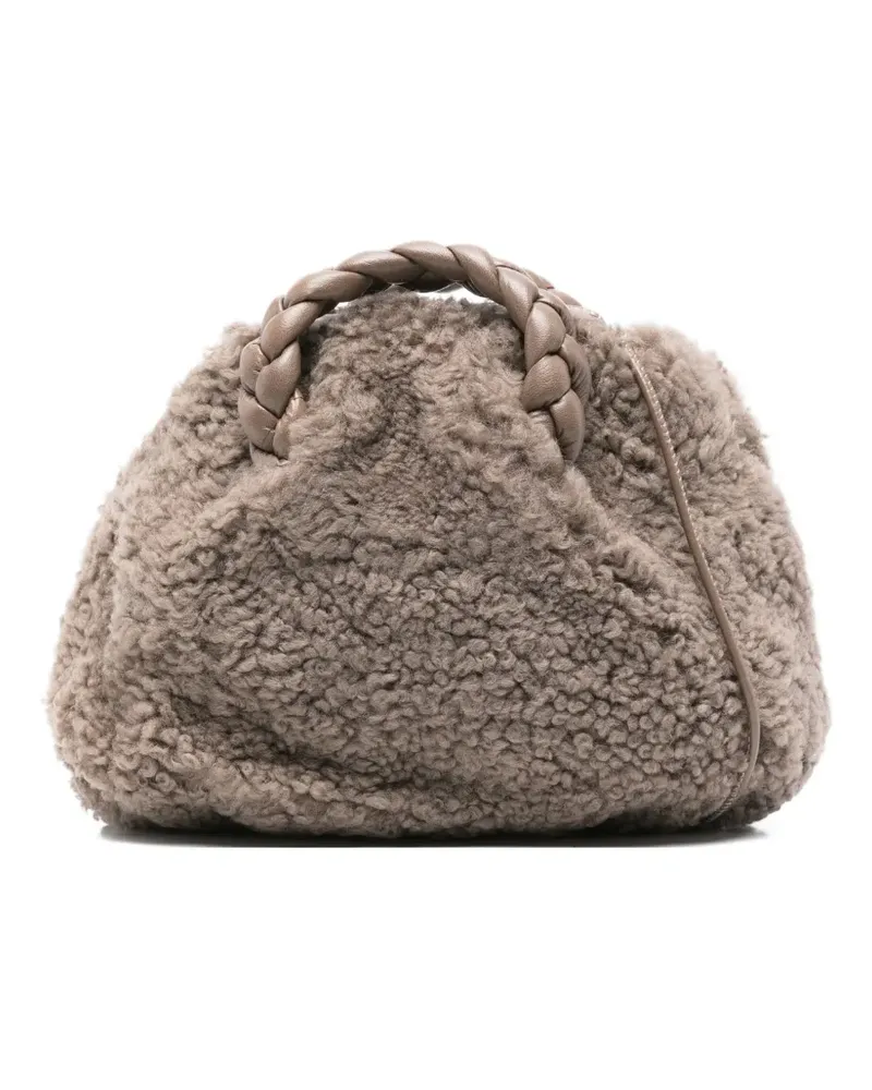 HEREU Tote Bag mit Flechtriemen - Nude Nude