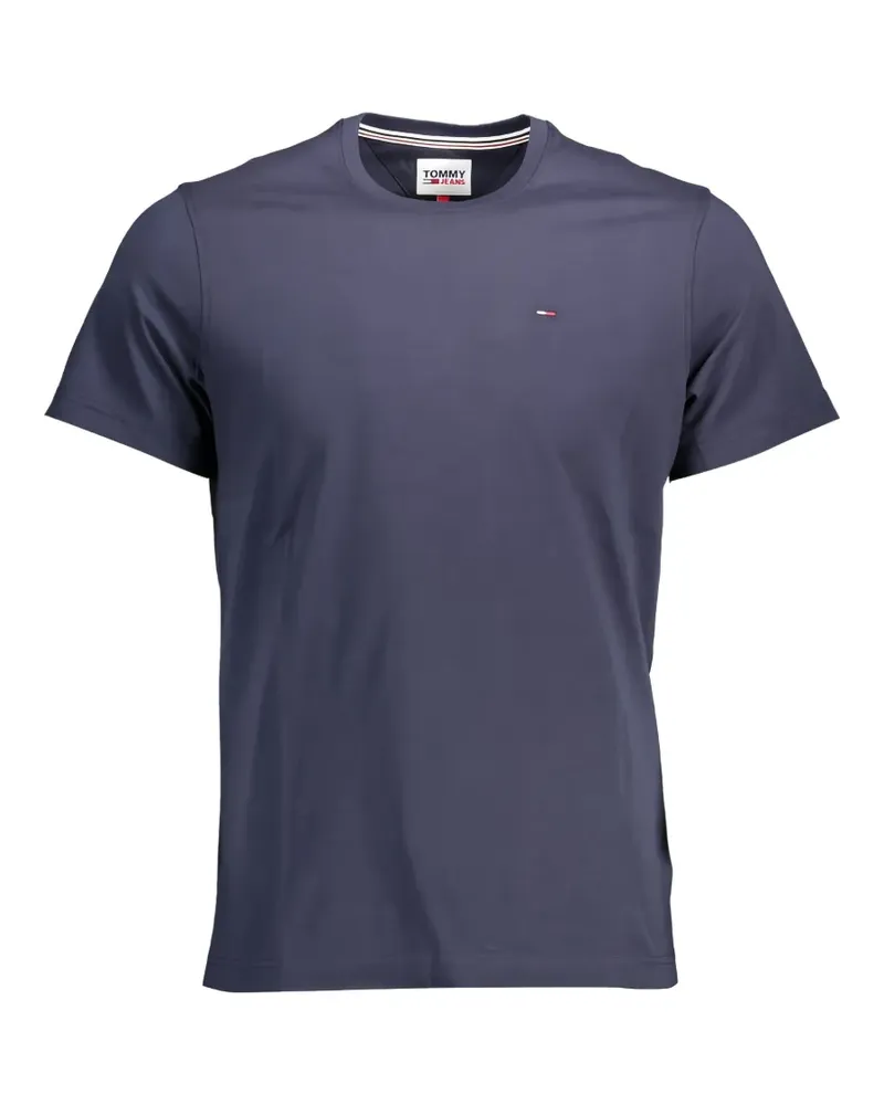 Tommy Hilfiger T-Shirt mit Logo-Stickerei - Blau Blau