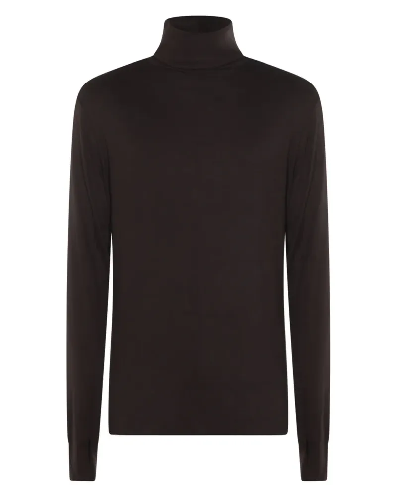 THOM KROM Pullover mit Stehkragen - Braun Braun
