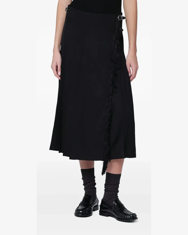 Durazzi Milano adjustable-straps midi skirt - Schwarz Schwarz