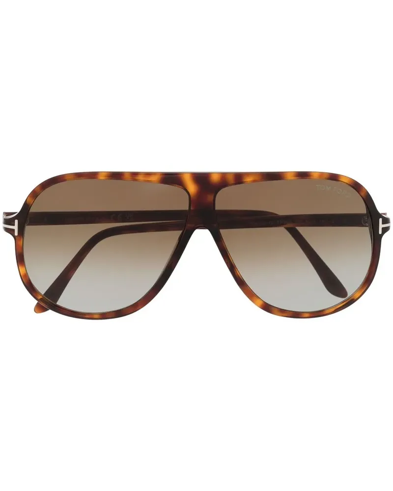 Tom Ford Sonnenbrille in Schildpattoptik - Braun Braun