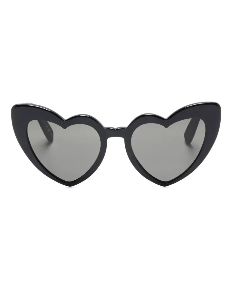 Saint Laurent Sonnenbrille mit Herzform - Schwarz Schwarz