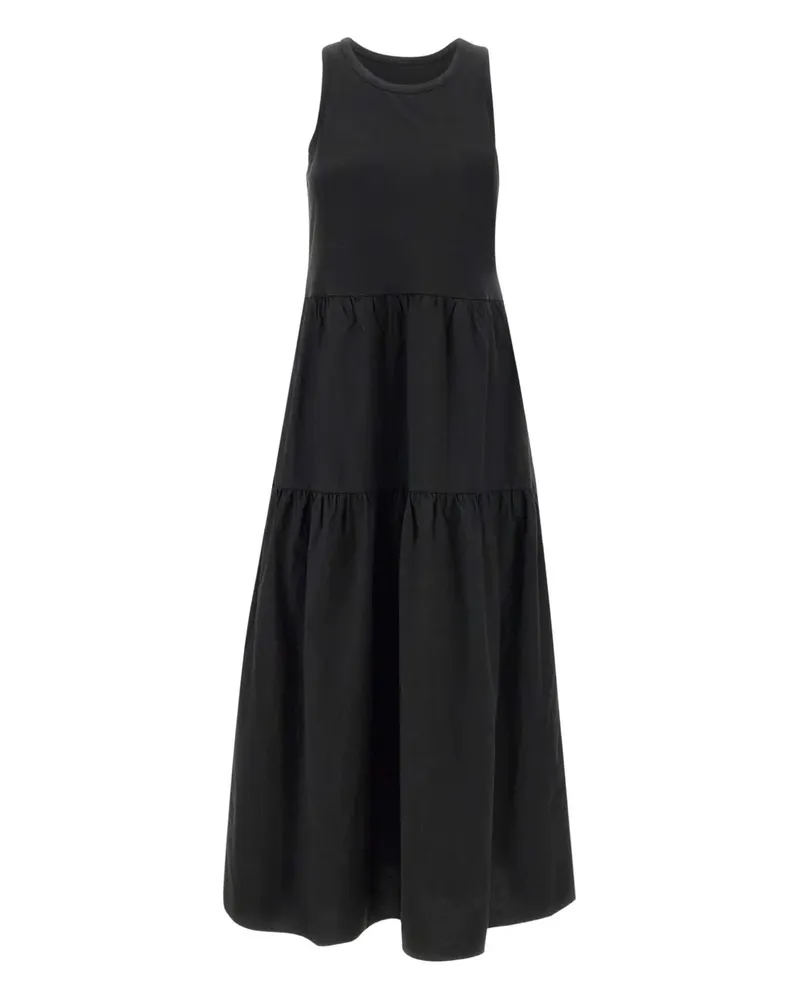 Sun68 Gestuftes Maxikleid - Schwarz Schwarz